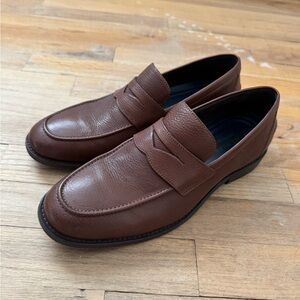 Cole Haan Brown Leather Penny Loafers